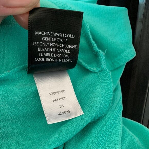 Torrid Sleeveless Keyhole Maxi Dress W/ Pockets Teal Green/Blue 3X Elastic Waist - Picture 7 of 8